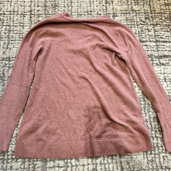 Loft outlet Pink V Neck light‎ Sweater - Picture 5 of 5
